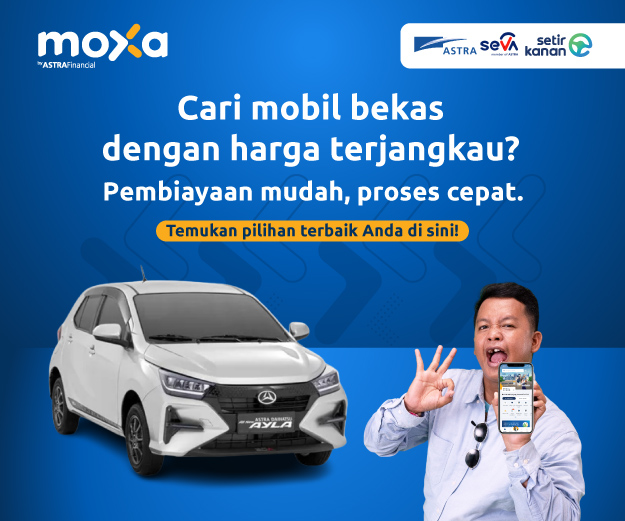 beli mobil bekas di aplikasi moxa by astra financial x Seva, setir kanan